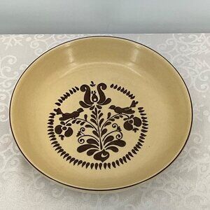 Pfaltzgraff Village 576 Bird Floral Ceramic Pie Plate